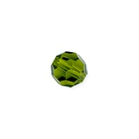 Preciosa Crystal Round Bead 4mm Olivine (10-Pcs)