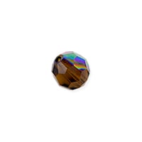 Preciosa Crystal Round Bead 4mm Smoked Topaz AB (10-Pcs)