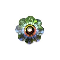 Preciosa Crystal Margarita Spacer Bead 10mm Crystal Vitrail Medium