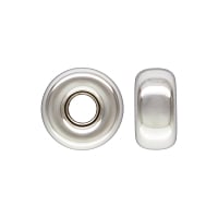 Rondelle Spacer Bead 3.2x1.6mm Sterling Silver (1-Pc)