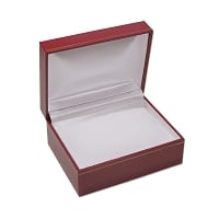 4x3 Cartier Style Red Watch Box with White Pillow
