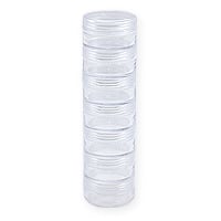 Round Stackable Storage Jars (7-Pcs)