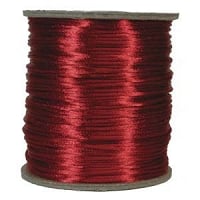 Rattail Satin Cord 2mm  Red (Priced per Yard)