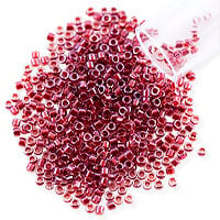 Miyuki Delica Seed Bead 11/0 Color Lined Raspberry (3 Gram Tube)
