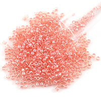 Miyuki Delica Seed Bead 11/0 Glazed Luster Pink Transparent (3 Gram Tube)