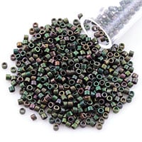 Miyuki Delica Seed Bead 11/0 Metallic Bronze Dark Green (3 Gram Tube)