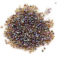 Miyuki Delica Seed Bead 11/0 Iris Root Beer AB (3 Gram Tube)