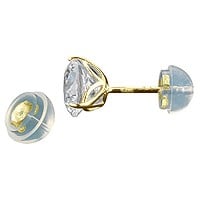 Silicone Slider Earring Backs (Promo) 14K Yellow Gold (Pair)