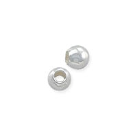 Round Bead 2mm Sterling Silver (10-Pcs)
