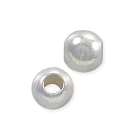 Round Bead Lightweight 5mm Sterling Silver (1-Pc)