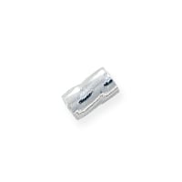 Twisted Seamless Crimp Tube Beads 3x2mm Sterling Silver (10-Pcs)