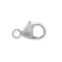 Lobster Clasp w/Soldered Closed Ring 9x5mm Sterling Silver (1-Pc)