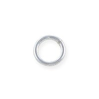 6mm Sterling Silver Round Closed Jump Ring (1-Pc)
