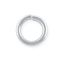 10mm Sterling Silver Round Open Twist Lock Jump Ring (1-Pc)