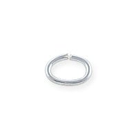 6x4mm Sterling Silver Oval Open Jump Ring (1-Pc)