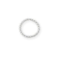 7mm Sterling Silver Twisted Wire Round Open Jump Ring (1-Pc)