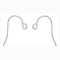 Ear Wire Fish Hook Sterling Silver (Pair)