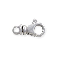 Lobster Claw Clasp - Swivel Loop 12mm Sterling Silver (1-Pc)
