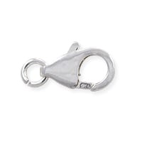 Lobster Clasp 13x7mm with Open Ring Sterling Silver (1-Pc)