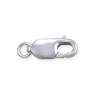 Lobster Claw Clasp - 14x6mm with Open Ring Sterling Silver (1-Pc)