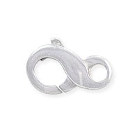 Lobster Claw Clasp - Infinity Loop 11.5x6.7mm Sterling Silver (1-Pc)