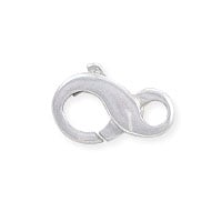 Lobster Claw Clasp - Infinity Loop 9x6mm Sterling Silver (1-Pc)