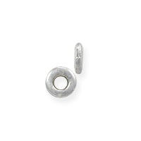 Flat Spacer Bead 3.7x1mm Sterling Silver (1-Pc)