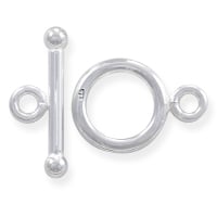Toggle Clasp - 12mm Sterling Silver (Set)