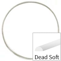 Sterling Silver Wire Half Round Dead Soft 20ga (Priced per Foot)