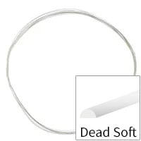 Sterling Silver Wire Half Round Dead Soft 22ga (Priced per Foot)