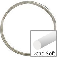 Sterling Silver Wire Round Dead Soft 14ga (Priced per Foot)