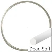 Sterling Silver Wire Round Dead Soft 18ga (Priced per Foot)