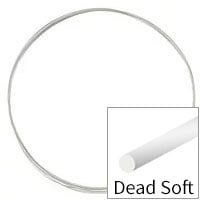 Sterling Silver Wire Round Dead Soft 26ga (Priced per Foot)