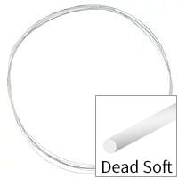 Sterling Silver Wire Round Dead Soft 28ga (Priced per Foot)