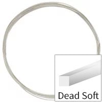 Sterling Silver Wire Square Dead Soft 20ga (Priced per Foot)
