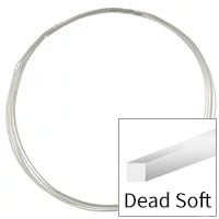 Sterling Silver Wire Square Dead Soft 22ga (Priced per Foot)