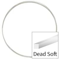 Sterling Silver Wire Square Dead Soft 24ga (Priced per Foot)