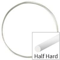 Sterling Silver Wire Round Half Hard 22ga (Priced per Foot)