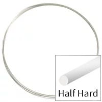 Sterling Silver Wire Round Half Hard 24ga (Priced per Foot)