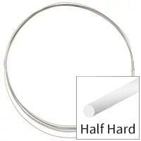 Sterling Silver Wire Round Half Hard 26ga (Priced per Foot)