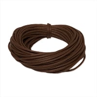 Griffin Waxed Cotton Cord 2mm Dark Brown (5 Meters)