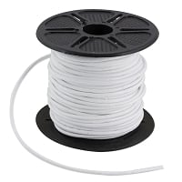Leather Cord 1mm White (Priced Per Foot)
