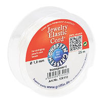 Griffin Jewelry Elastic Cord 1.0mm Transparent (25 Meters)