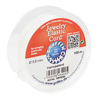 Griffin Jewelry Elastic Cord .5mm Transparent (100 Meters)
