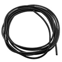 Griffin Black Leather Cord 1.3mm (1 Yard)