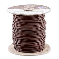 Griffin 1.6mm Brown Leather Cord (Priced Per Yard)