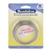 Beadalon Stainless Steel Wire Round 26ga (65 Feet)