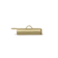 Slide Connector Tube 16x4mm Satin Hamilton Gold Plated (1-Pc)
