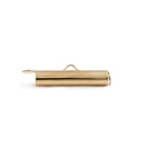 Slide Connector Tube 20x4mm Gold Plated (1-Pc)