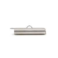 Slide Connector Tube 20x4mm Satin Rhodium Plated (1-Pc)